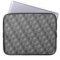 Capa de Laptop cinza, retângulos, relevo