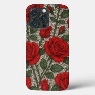 capa para celular Rosas Vermelhas artes iPhone 13 Pro Case