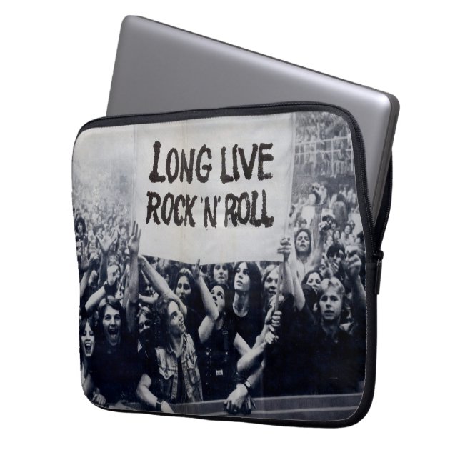 Capa para laptop neoprene 13 Polegadas Rock Roll Laptop Sleeve (Front Left)