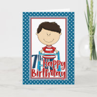 Capable Boy with Walker - Happy 7th Birthday