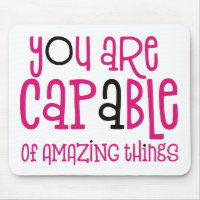 Capable of Amazing Things Positive Quote White