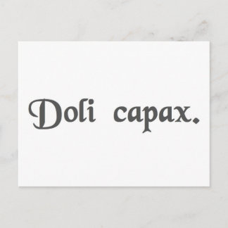 Capable of crime. postcard