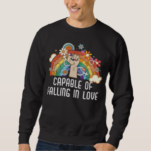 Capable Of Falling In Love Bisexual Pride Bisexual Sweatshirt