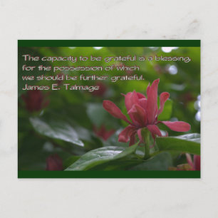 capacity to be grateful postcard