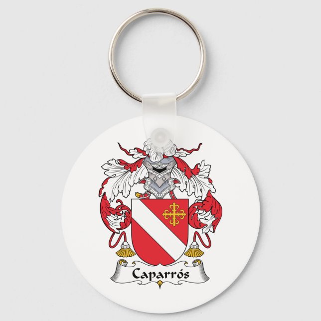 Caparros Family Crest Key Ring (Front)