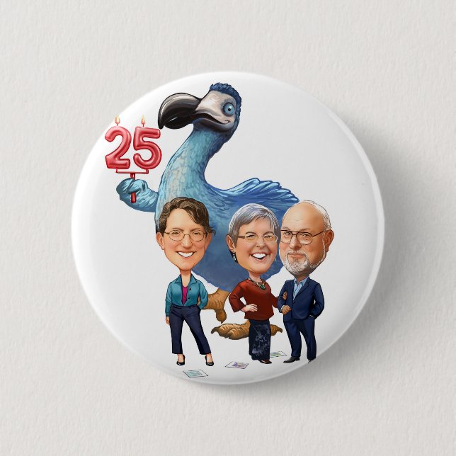 Capclave 25th Anniversary Button (Front)