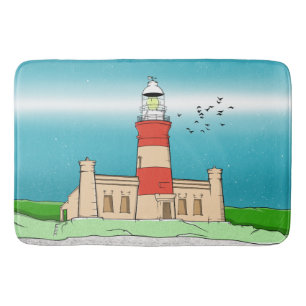 Cape Agulhas Lighthouse Bath Mat
