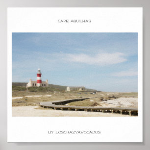 Cape Agulhas Lighthouse Nature Landscape Poster