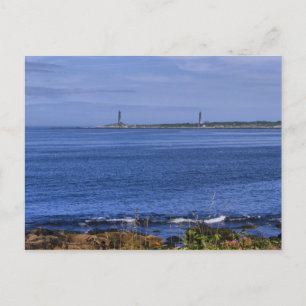 Cape Ann Twin Lighthouses-Postcard Postcard