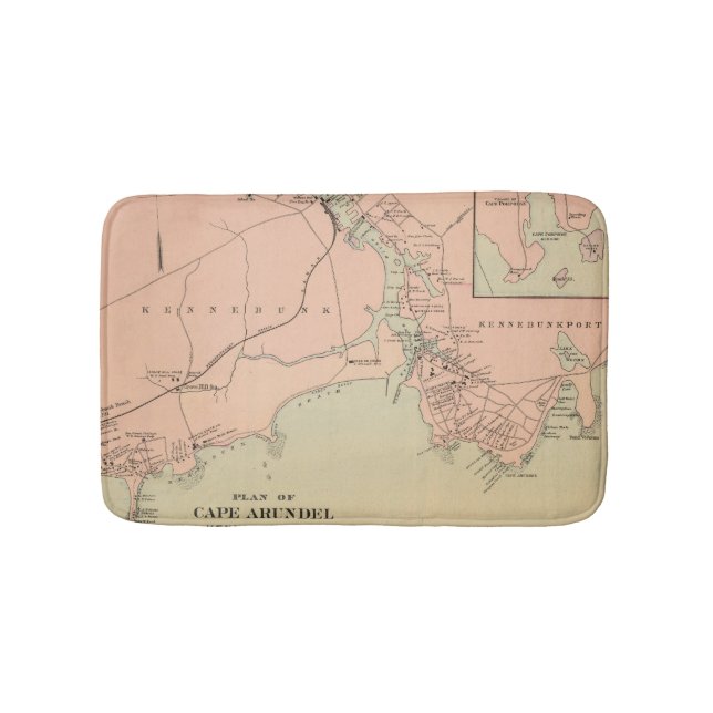 Cape Arundel, Kennebunkport, Maine Bath Mat (Front)