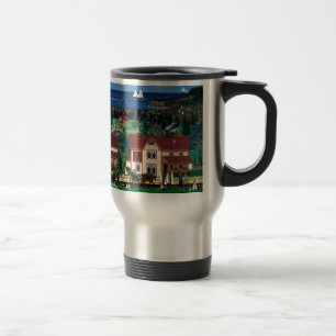 Cape Blanco Lighthouse and The Hughes House Travel Mug