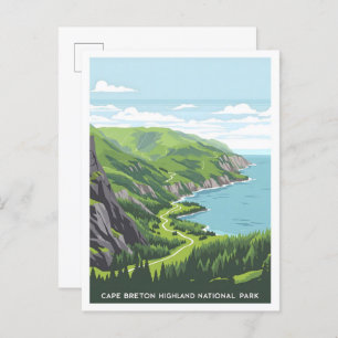 Cape Breton Highlands National Park Canada Travel Postcard