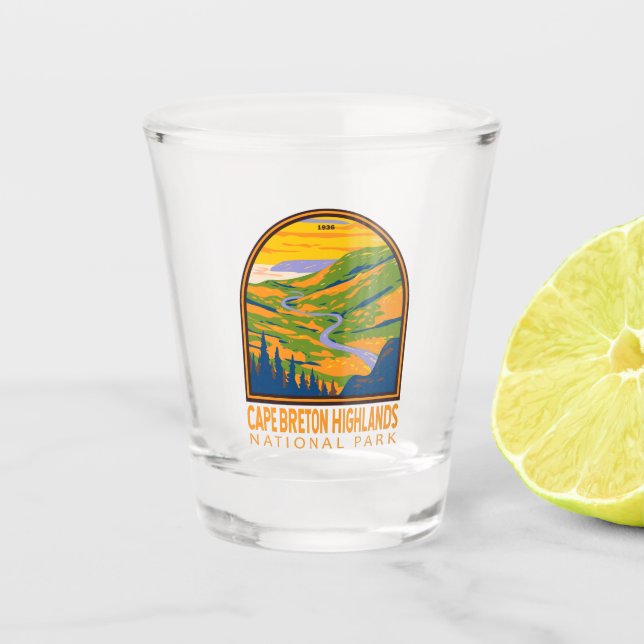 Cape Breton Highlands National Park Canada Travel Shot Glass (Front)