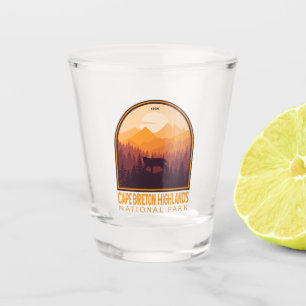 Cape Breton Highlands National Park Lynx Vintage Shot Glass