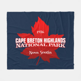 Cape Breton Highlands NP (maple leaf) Fleece Blanket
