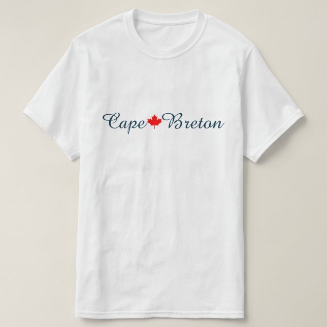  Cape Breton Nova Scotia Halifax Customise Canada  T-Shirt (Design Front)