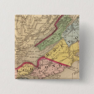 Cape Breton, Richmond counties, NS 15 Cm Square Badge