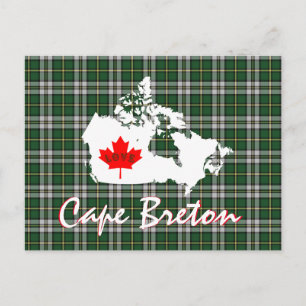 Cape Breton tartan Customise Canada post card