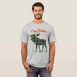 Cape Breton tartan moose cute shirt