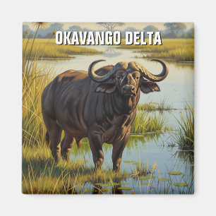 Cape Buffalo in Okavango Delta Botswana Magnet