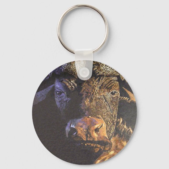 Cape Buffalo Key Ring (Front)