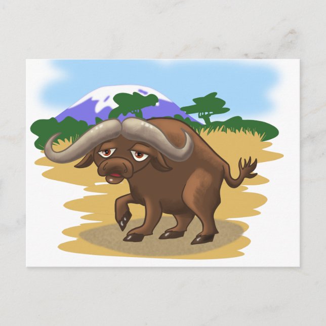 Cape Buffalo Postcard (Front)