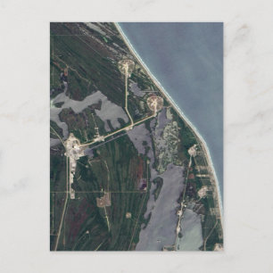 Cape Canaveral Aerial Shot Postcard