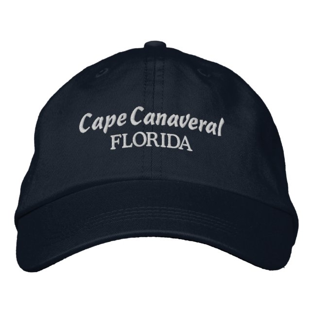 Cape Canaveral Florida Embroidered Baseball Hat (Front)