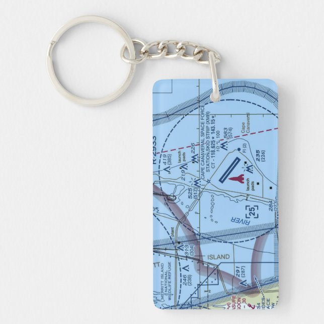 Cape Canaveral SFS chart / taxi diagram  Key Ring (Front)