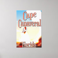 cape canaveral travel poster