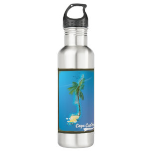 Cape Caulker Travel map 710 Ml Water Bottle