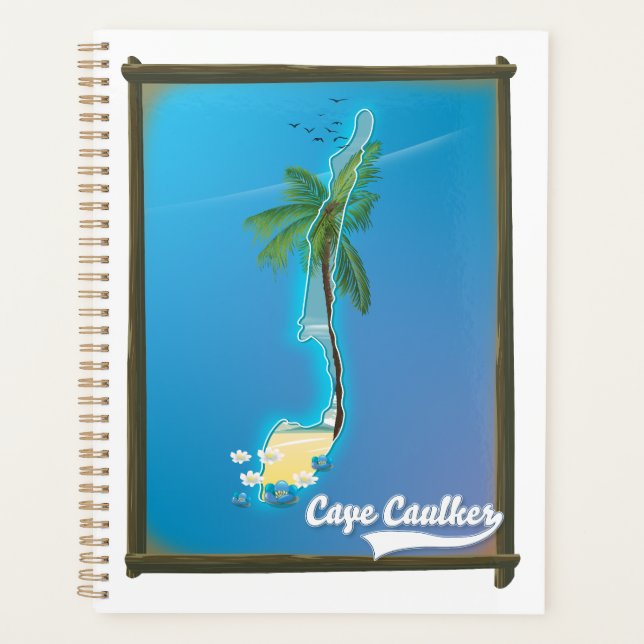 Cape Caulker Travel map Planner (Front)