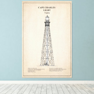 Cape Charles Lighthouse - Virginia - SBD Canvas Print