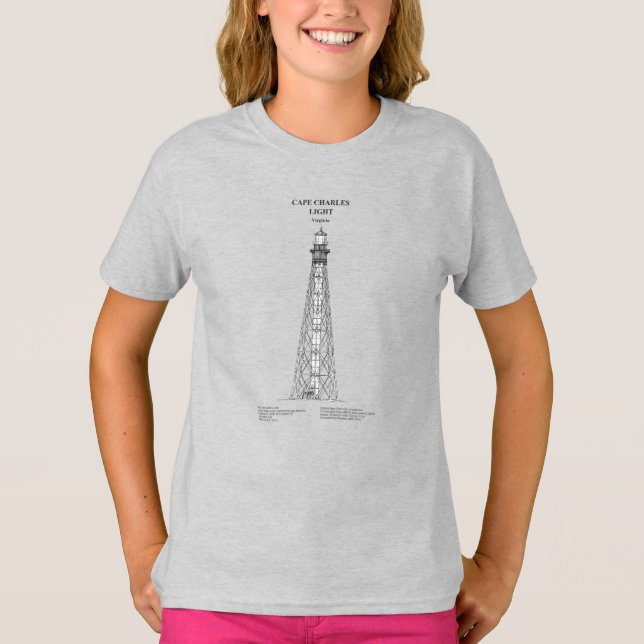 Cape Charles Lighthouse - Virginia - SBD T-Shirt (Front)