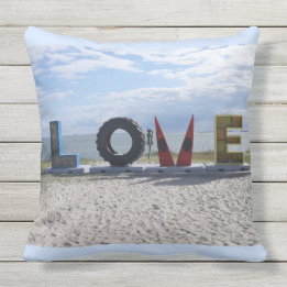 Cape Charles LOVE Outdoor Pillow