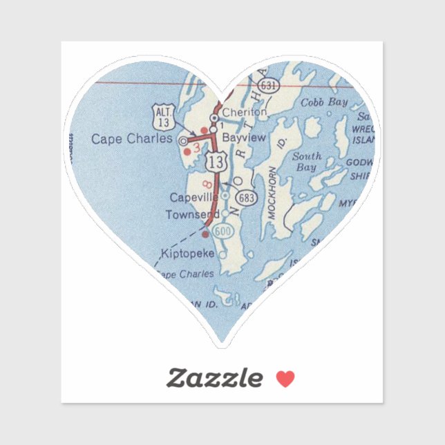 Cape Charles Vintage Map (Sheet)