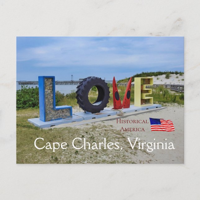 Cape Charles Virginia - Historical America Postcard (Front)