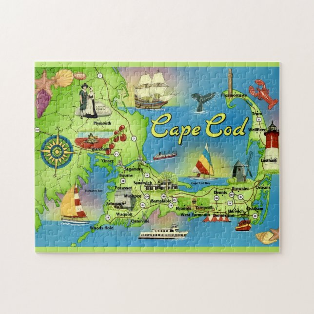 Cape Cod 11x14 Jigsaw Puzzle (Horizontal)