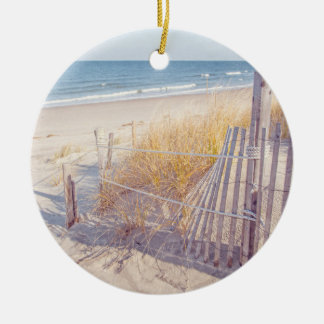 Cape Cod Beach and Ocean Ceramic Tree Decoration