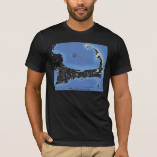 Cape Cod Beaches Map T-Shirt