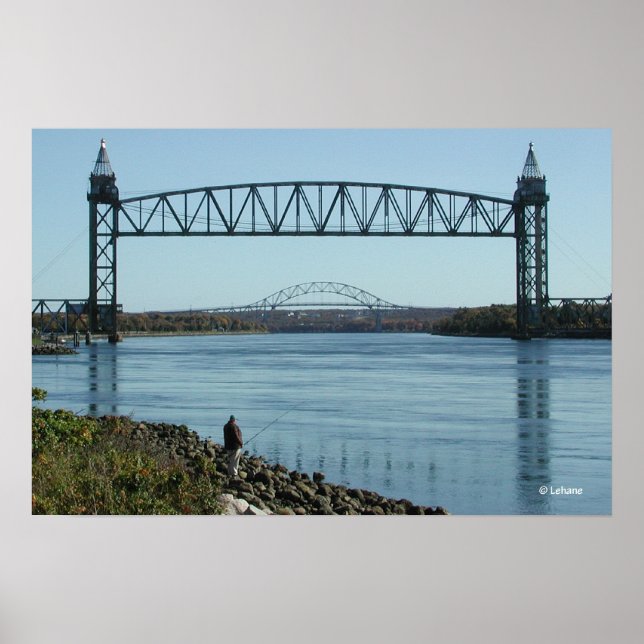 Cape Cod Canal Bridges Photograph Poster (Front)