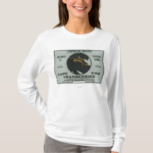 Cape Cod Chipmunk Brand Cranberry Label T-Shirt