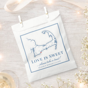 Cape Cod Destination Wedding Love is Sweet Favour Bags