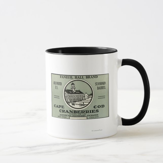 Cape Cod Faneuil Hall Brand Cranberry Label Mug (Right)