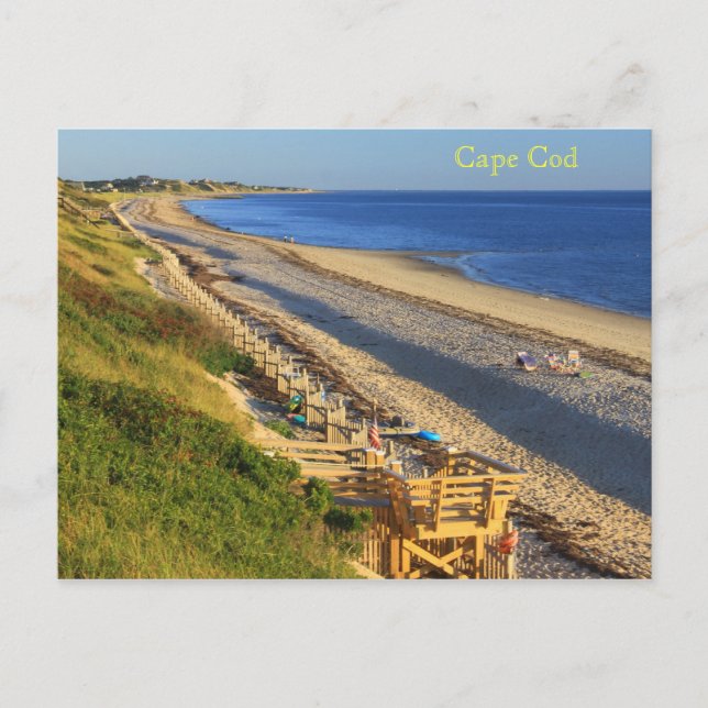 Cape Cod Great Hollow Corn Hill Bay Beach View Postcard (Front)
