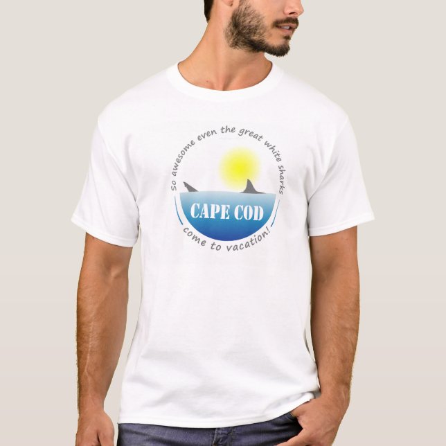 Cape Cod Great White Shark T-Shirt (Front)