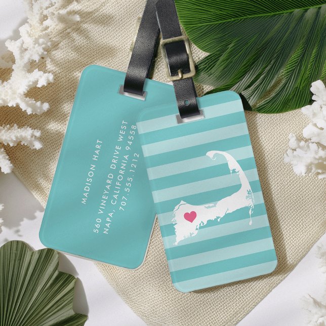 Cape Cod Heart | Home Town Luggage Tag (Creator Uploaded)
