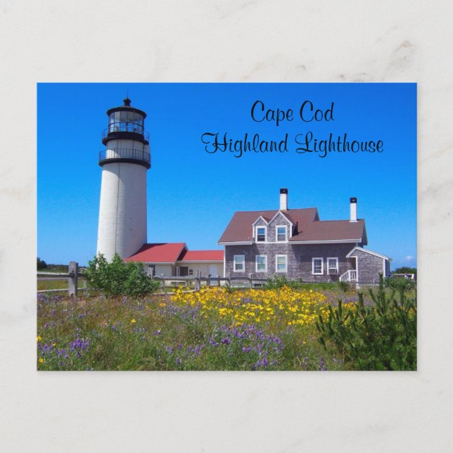 Cape Cod Highland Lighthouse  Postcard (Front)
