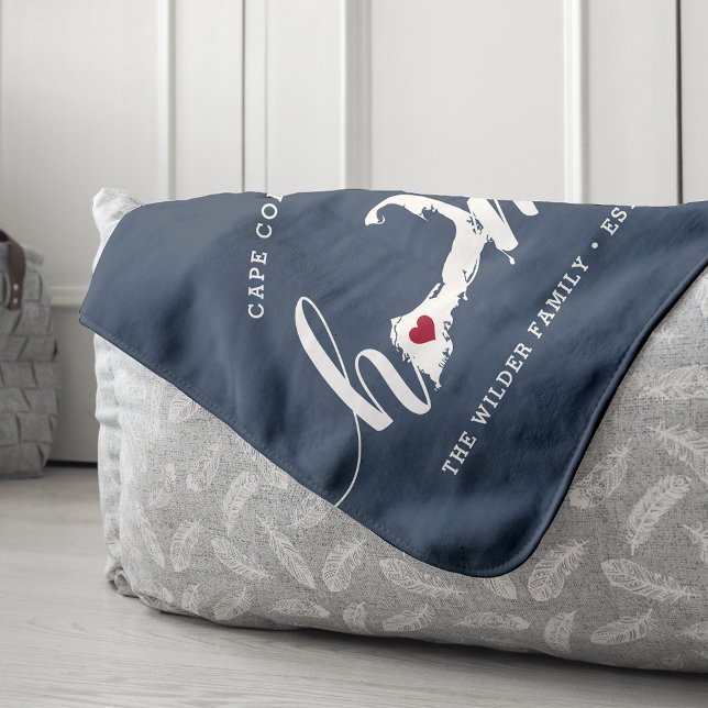 Cape Cod Home Town Personalized Sherpa Blanket (Creator Uploaded)