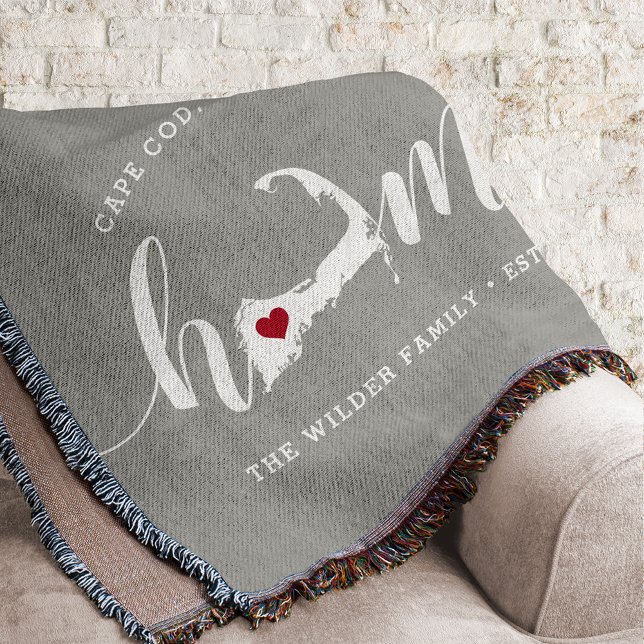 Cape Cod Home Town Personalized Throw Blanket (Creator Uploaded)
